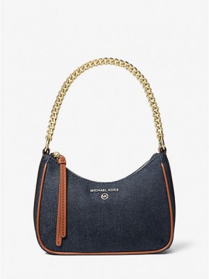 Borse A Tracolla Michael Kors Jet Set Charm Small Denim Donna Corallo Blu Colorate | 321456-RTE