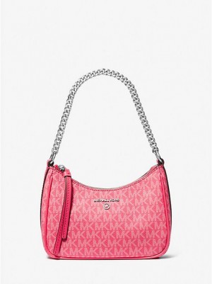 Borse A Tracolla Michael Kors Jet Set Charm Small Logo Donna Rosa | 061857-ZBA