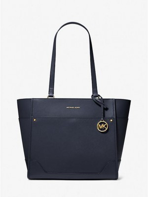 Borse Tote Michael Kors Harrison Large Pelle Donna Blu Marino | 540768-ZBL