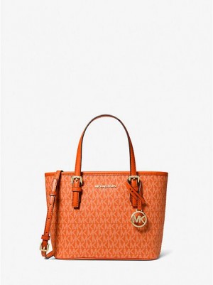 Borse Tote Michael Kors Jet Set Travel Extra-small Logo Donna Rosse | 284615-RCD