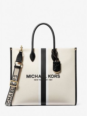 Borse Tote Michael Kors Mirella Large Tela Donna Nere | 845369-GLB