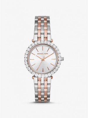 Orologi Michael Kors Darci Pave Donna Argento Oro | 493581-PDK