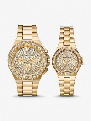 Orologi Michael Kors Lennox His And Hers Pave Donna Oro | 017549-POQ