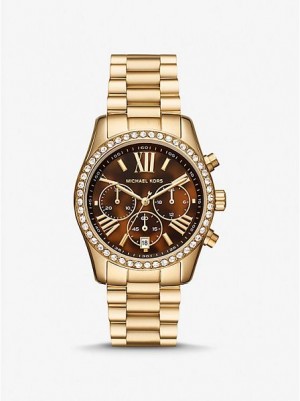 Orologi Michael Kors Lexington Pave Donna Oro | 817635-JBN