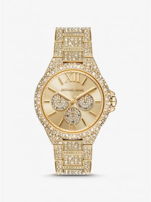 Orologi Michael Kors Oversized Camille Pave Donna Oro | 617358-XAF