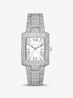 Orologi Michael Kors Oversized Emery Pave Donna Argento | 153704-ULP