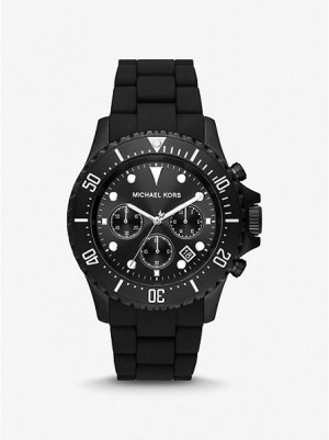 Orologi Michael Kors Oversized Everest And Silicone Uomo Nere | 462130-QLH