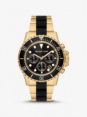 Orologi Michael Kors Oversized Everest And Silicone Uomo Oro | 764251-JBE