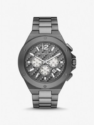 Orologi Michael Kors Oversized Lennox Gunmetal Donna Grigie | 948270-VKX