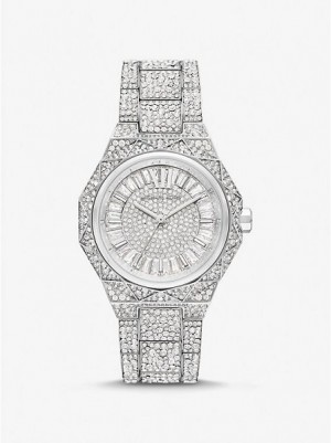 Orologi Michael Kors Oversized Raquel Pave Donna Argento | 732590-JLH