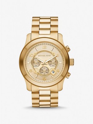 Orologi Michael Kors Oversized Runway Donna Oro | 802437-REM