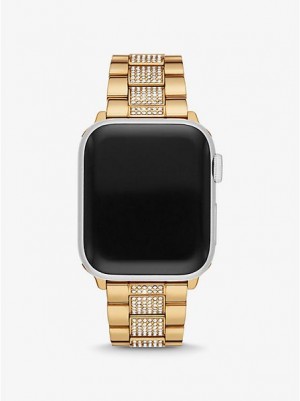 Orologi Michael Kors Pave Cinturino For Apple Donna Oro | 093426-AUZ