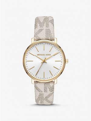 Orologi Michael Kors Pyper Logo Donna Oro | 901782-FJS