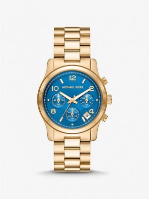 Orologi Michael Kors Runway Donna Oro | 493027-DMK