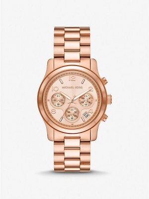 Orologi Michael Kors Runway Donna Rosa Oro | 876290-MVB