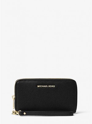 Portafogli Michael Kors Large Pelle Smartphone Donna Nere | 208517-IFL