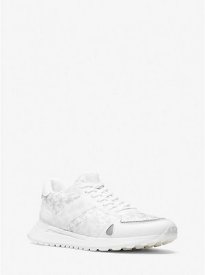 Sneakers Michael Kors Miles Logo Uomo Bianche | 849021-OJL