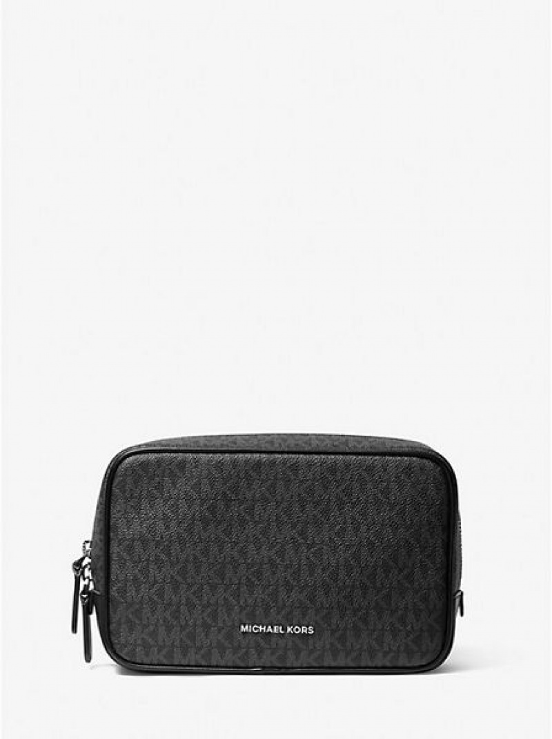 Borse Da Viaggio Michael Kors Hudson Logo Uomo Nere | 304812-CRA