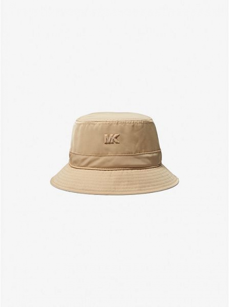 Cappelli Michael Kors Logo Woven Bucket Uomo Khaki | 604172-LYX