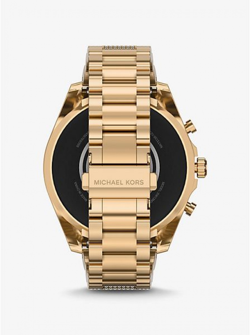 Orologi Michael Kors Gen 6 Bradshaw Pave Smart Uomo Oro | 841507-MVD