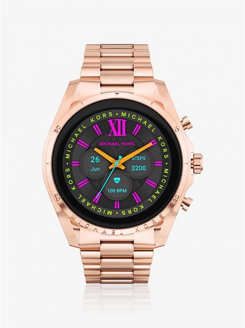 Orologi Michael Kors Gen 6 Bradshaw Smart Uomo Rosa Oro | 285403-KSZ