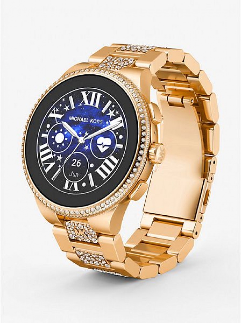 Orologi Michael Kors Gen 6 Camille Pave Smart Uomo Oro | 568913-RSO