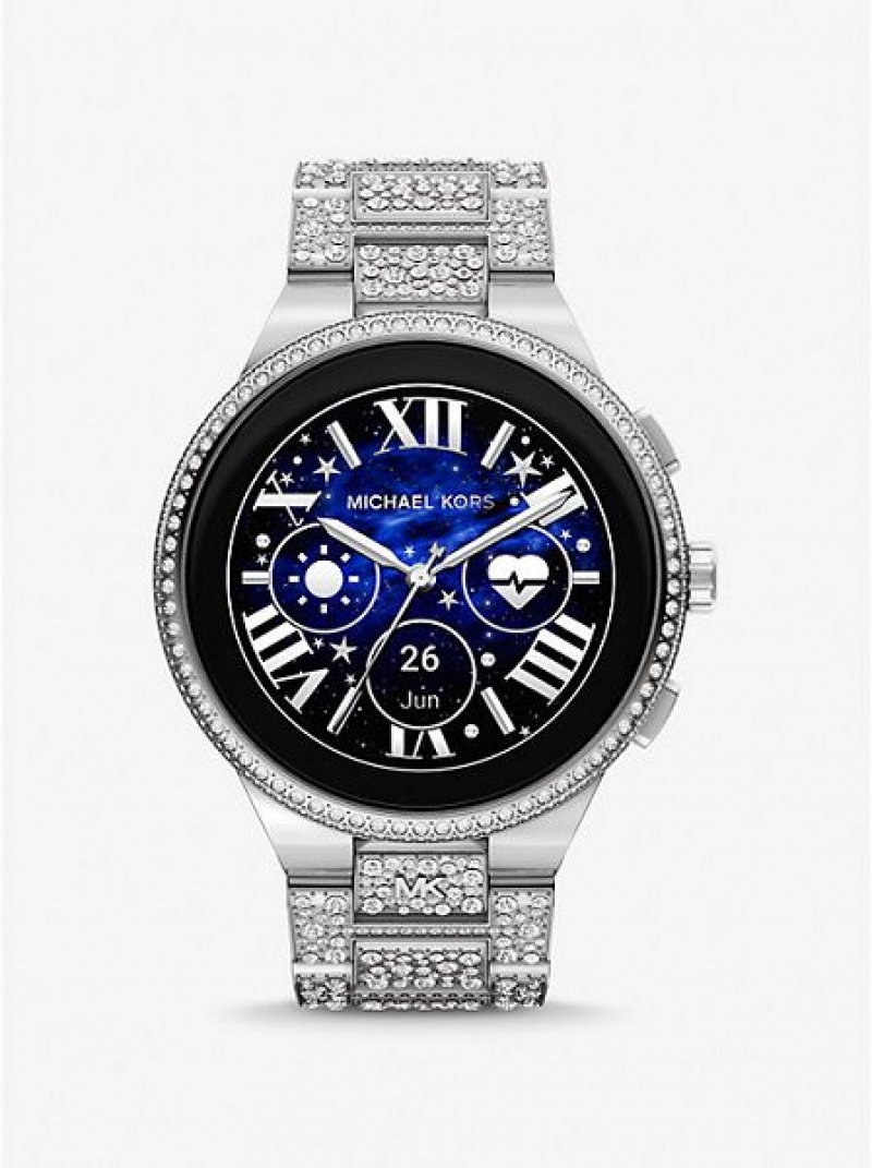 Orologi Michael Kors Gen 6 Camille Pave Smart Uomo Argento | 029137-PDE