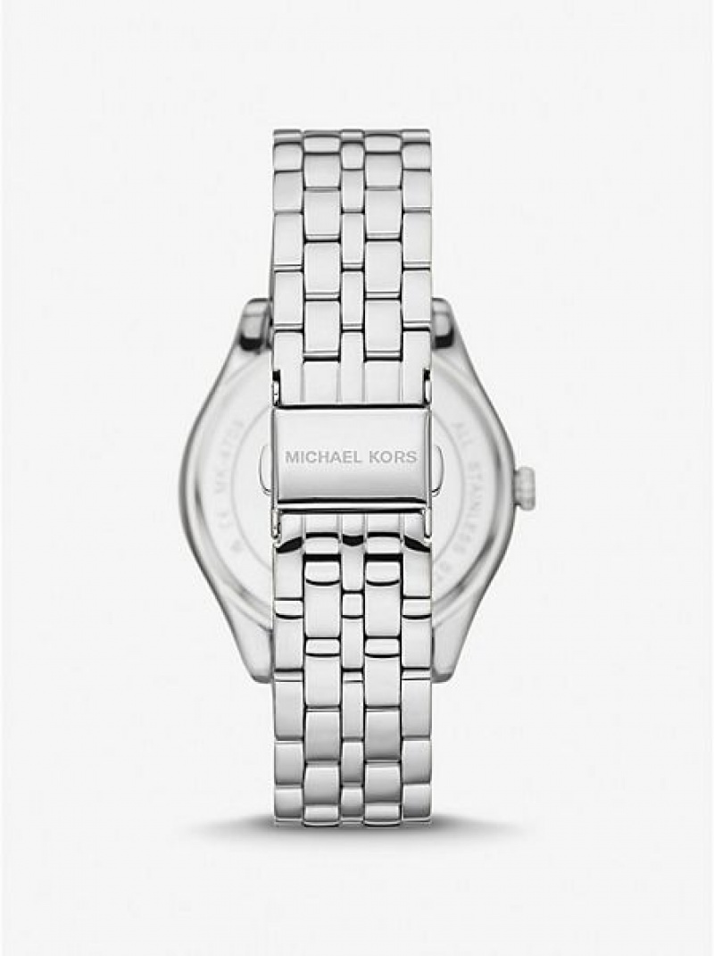 Orologi Michael Kors Harlowe Pave Donna Argento | 507823-IHC