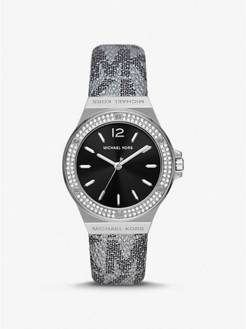 Orologi Michael Kors Lennox Pave Donna Argento | 179542-KIE