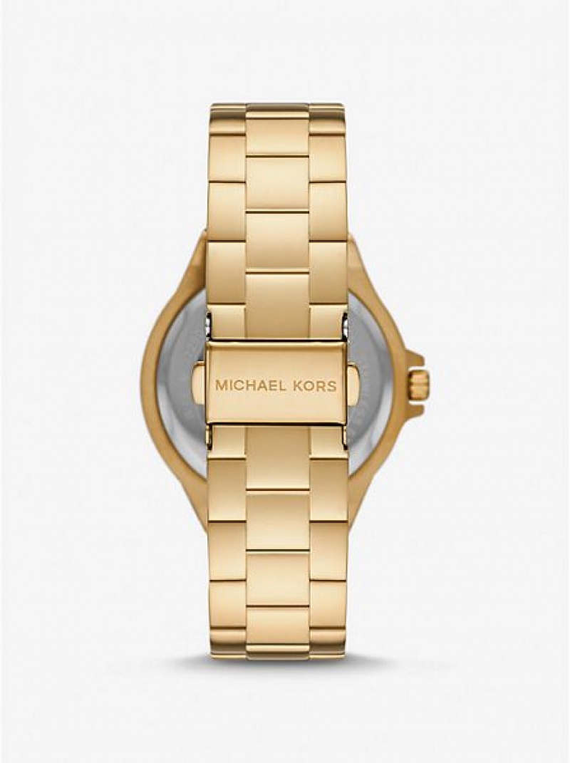 Orologi Michael Kors Lennox Pave Logo Donna Oro | 715093-AIZ