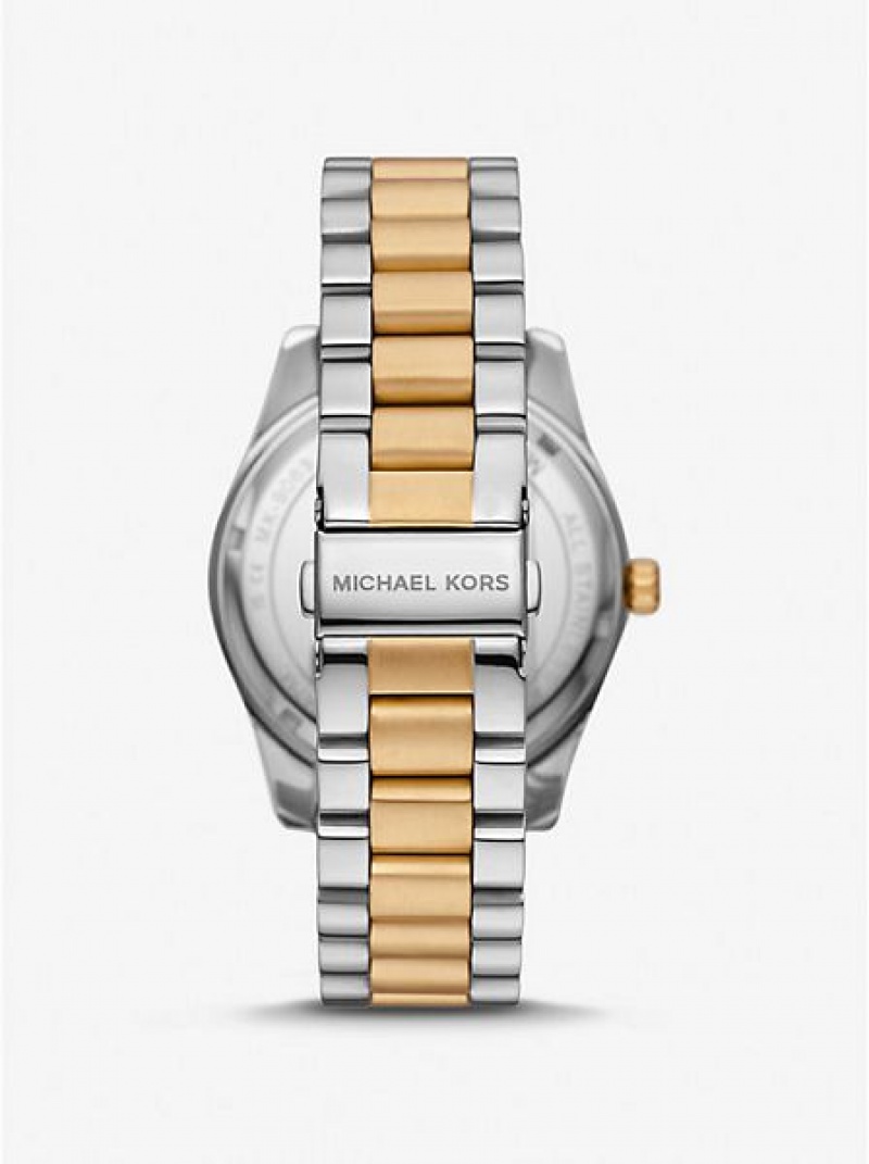 Orologi Michael Kors Lexington Oversized Uomo Argento Oro | 527804-WUO