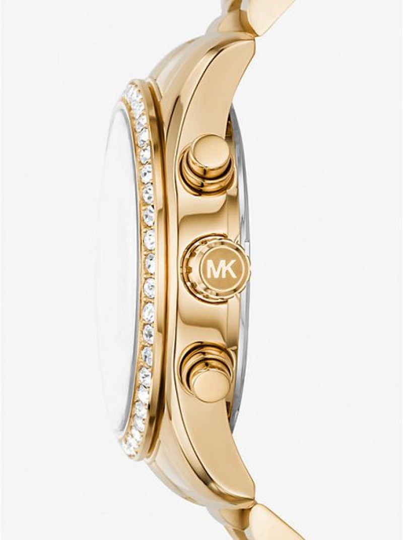 Orologi Michael Kors Lexington Pave Donna Oro | 817635-JBN