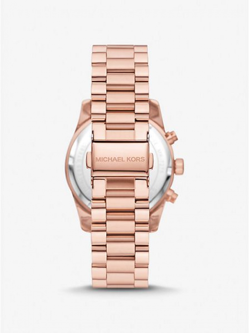 Orologi Michael Kors Lexington Pave Donna Rosa Oro | 740926-XSV