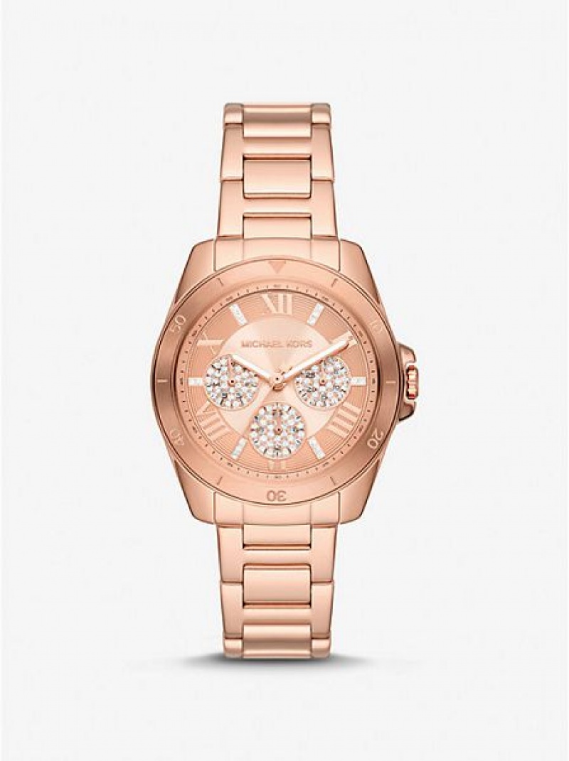 Orologi Michael Kors Mini Alek Pave Donna Rosa Oro | 425081-CGK