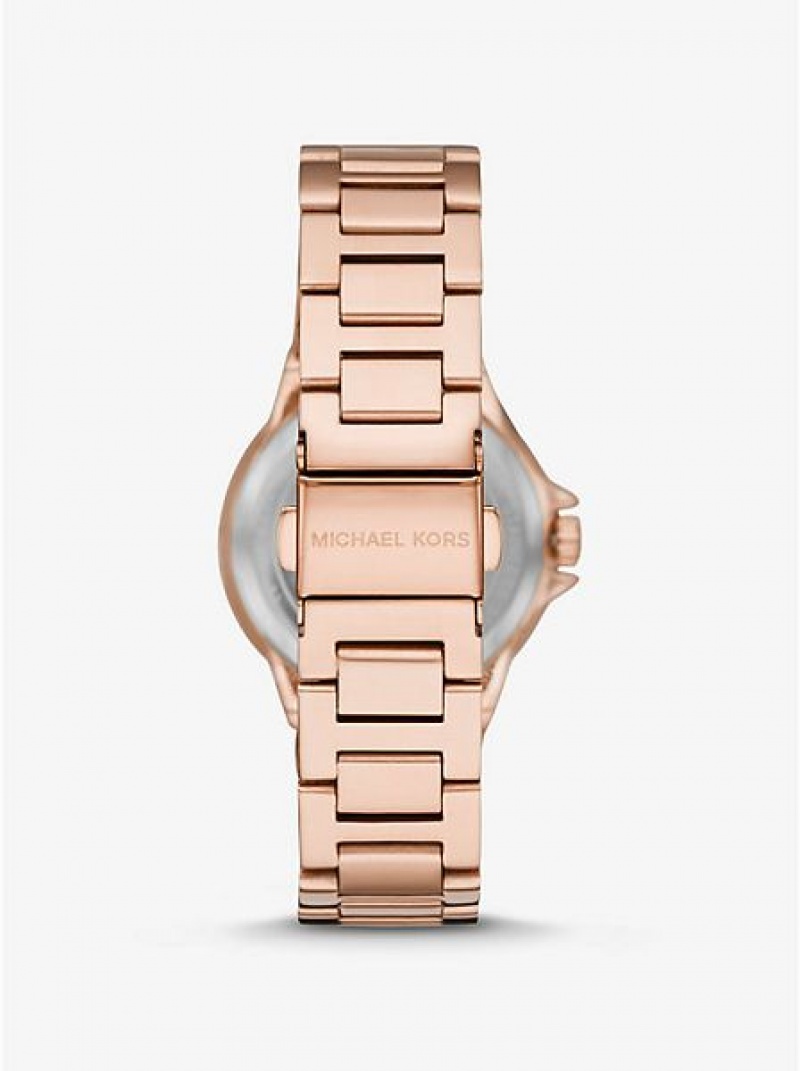 Orologi Michael Kors Mini Camille Pave Donna Rosa Oro | 064987-VFJ