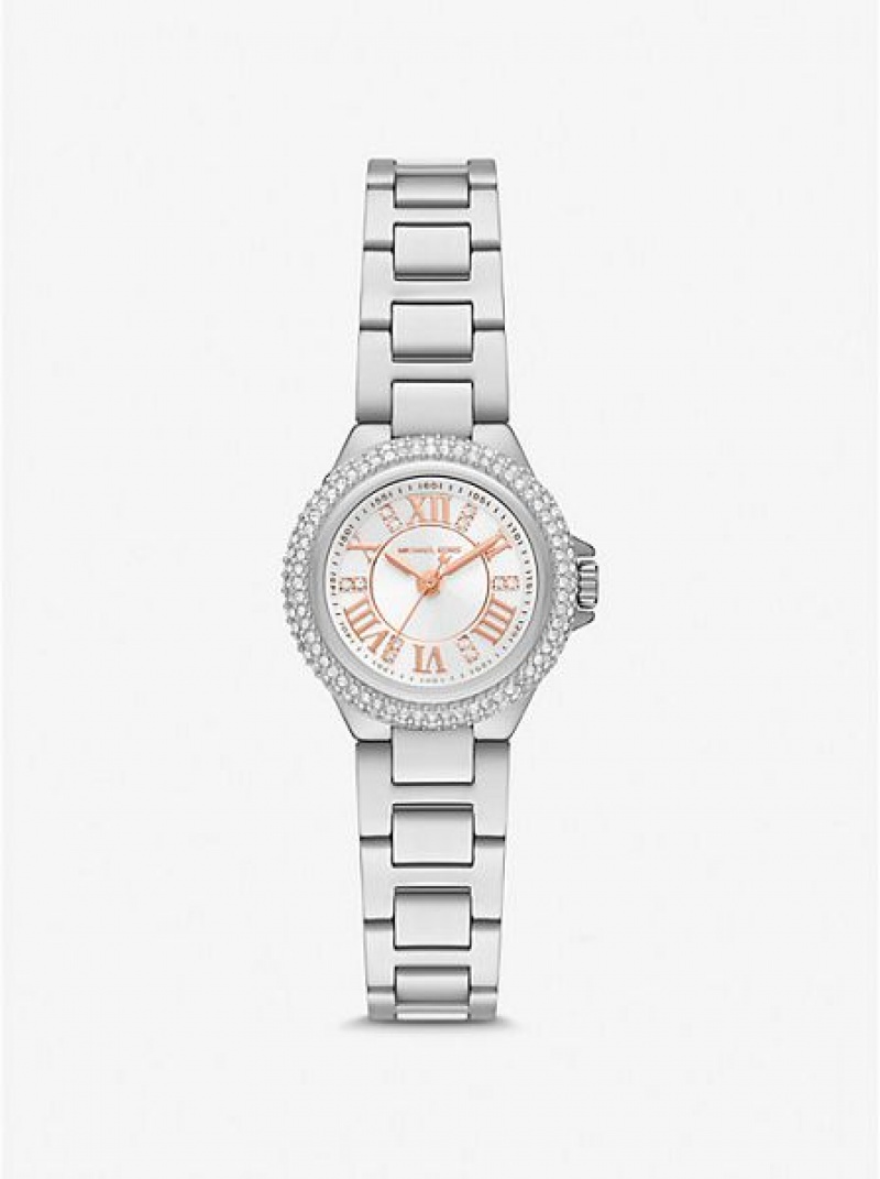 Orologi Michael Kors Mini Camille Pave Donna Argento | 072493-OBH