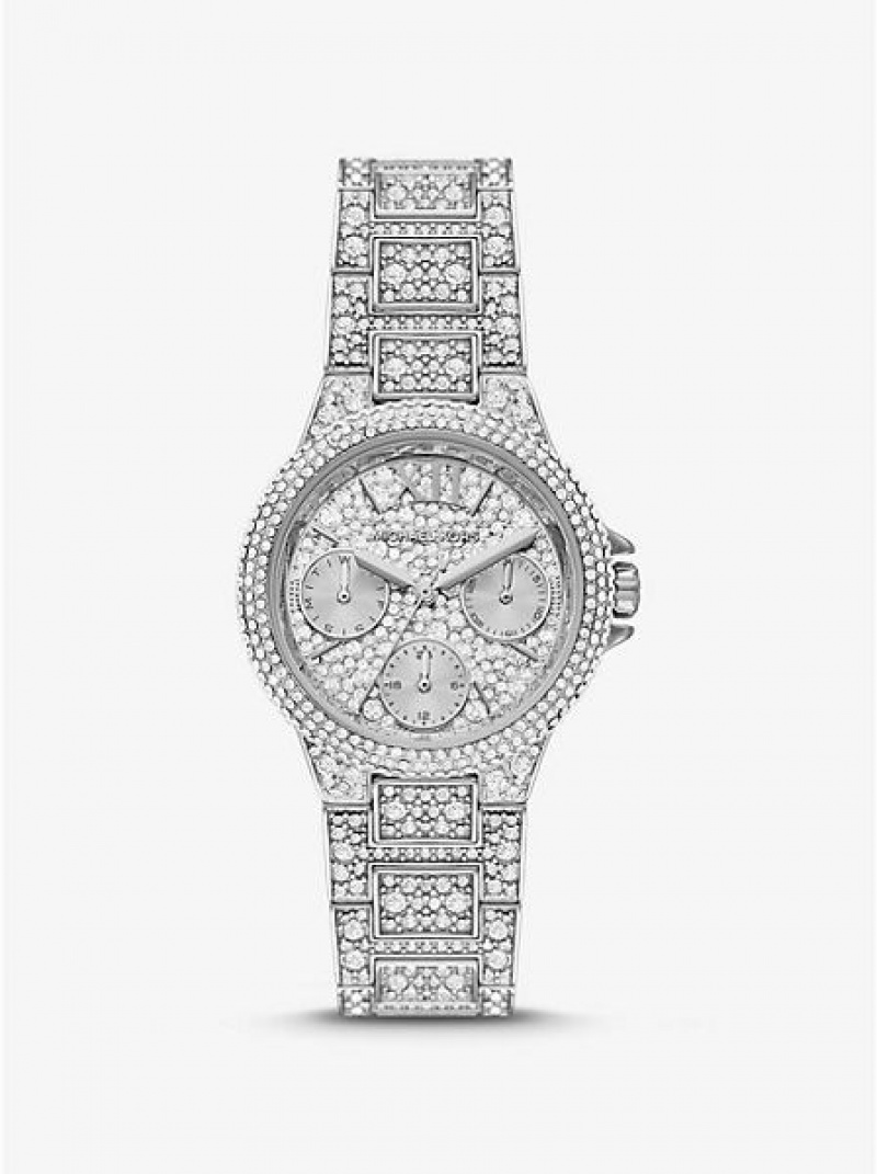 Orologi Michael Kors Mini Camille Pave Donna Argento | 470581-WST