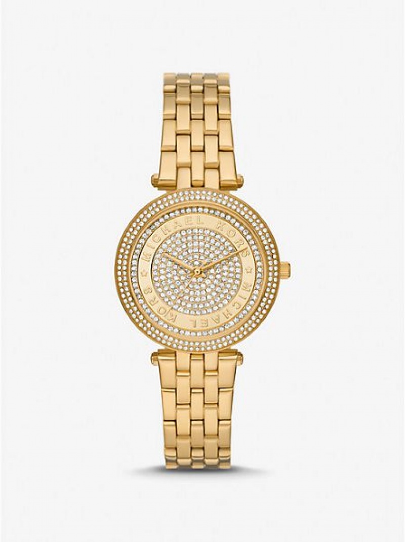 Orologi Michael Kors Mini Darci Pave Donna Oro | 546278-YDP