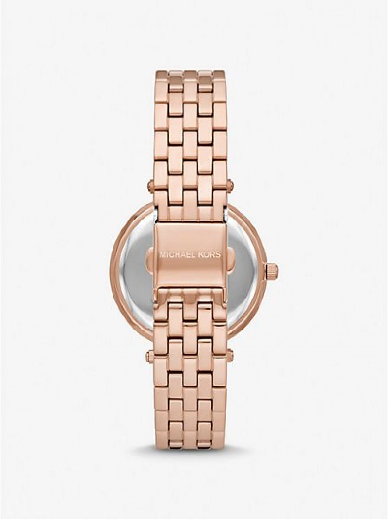 Orologi Michael Kors Mini Darci Pave Donna Rosa Oro | 947205-ONU