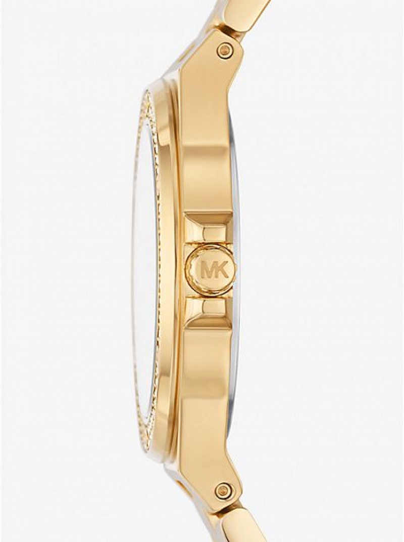 Orologi Michael Kors Mini Lennox Pave Donna Oro | 063149-WYE