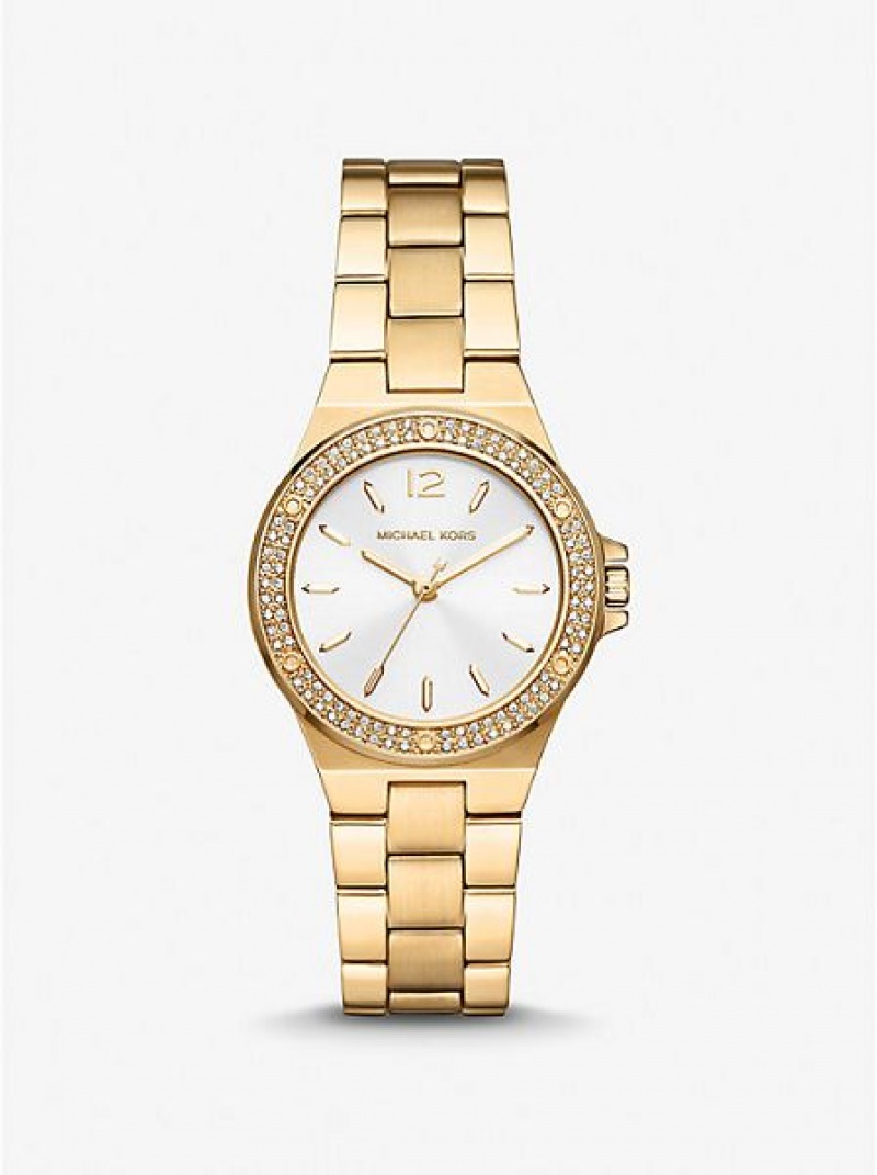 Orologi Michael Kors Mini Lennox Pave Donna Oro | 063149-WYE