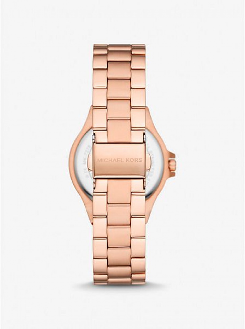 Orologi Michael Kors Mini Lennox Pave Donna Rosa Oro | 160894-JPS