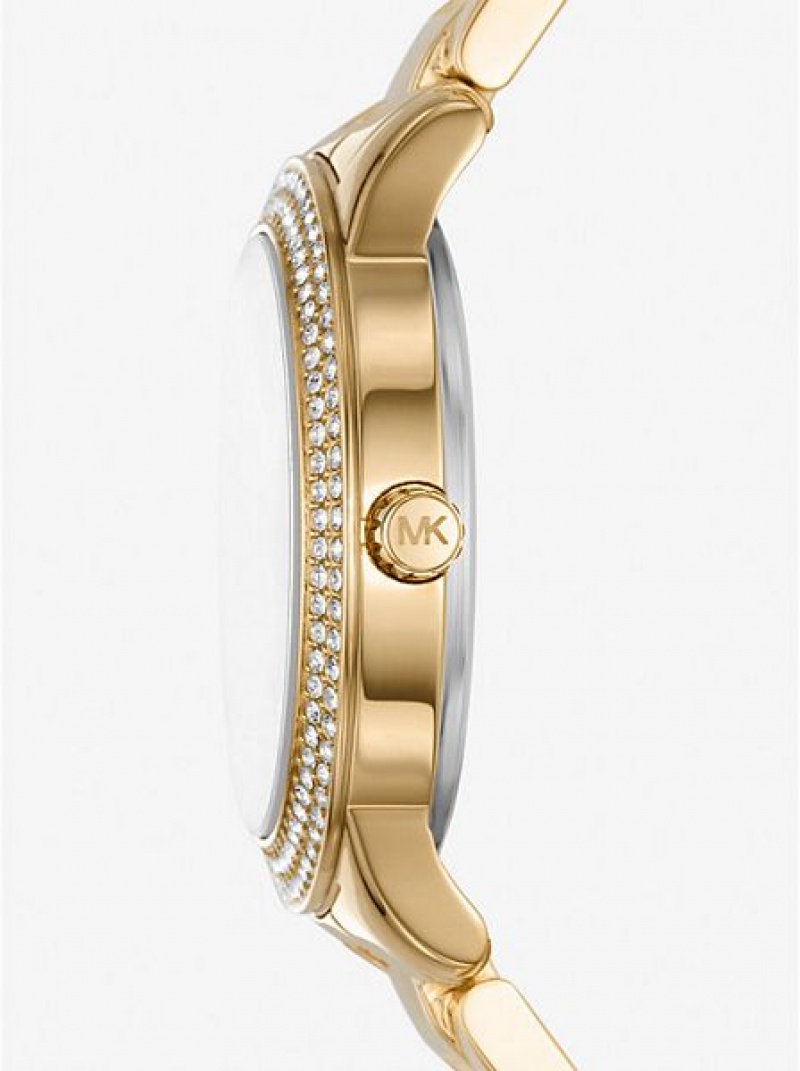 Orologi Michael Kors Mini Tibby Pave Donna Oro | 340267-ITC