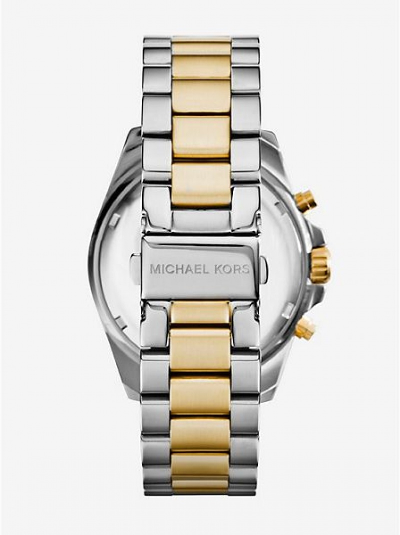 Orologi Michael Kors Oversized Bradshaw Donna Argento Oro | 926504-TNS