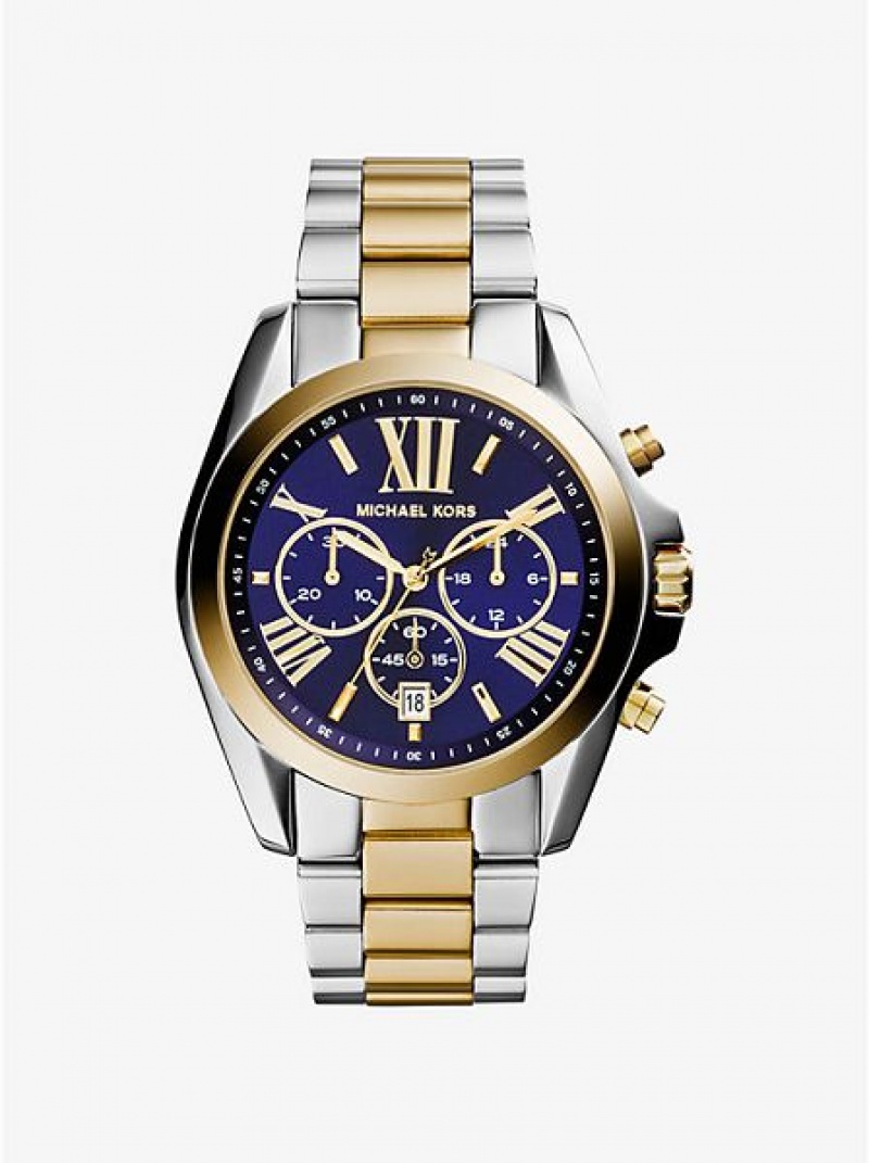 Orologi Michael Kors Oversized Bradshaw Donna Argento Oro | 926504-TNS