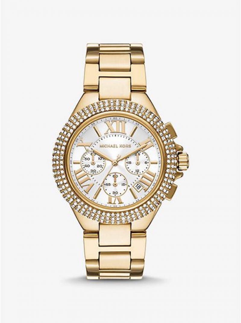 Orologi Michael Kors Oversized Camille Pave Donna Oro | 581097-AVS