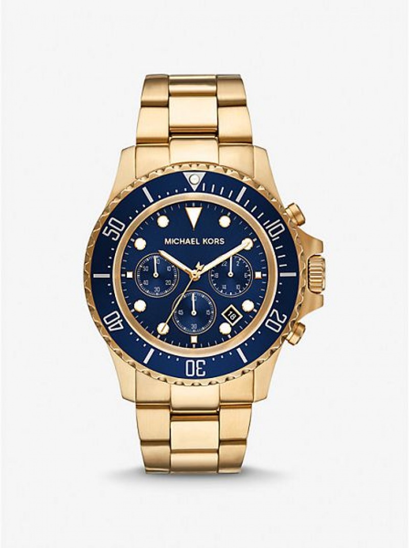 Orologi Michael Kors Oversized Everest Uomo Oro | 134265-VCZ