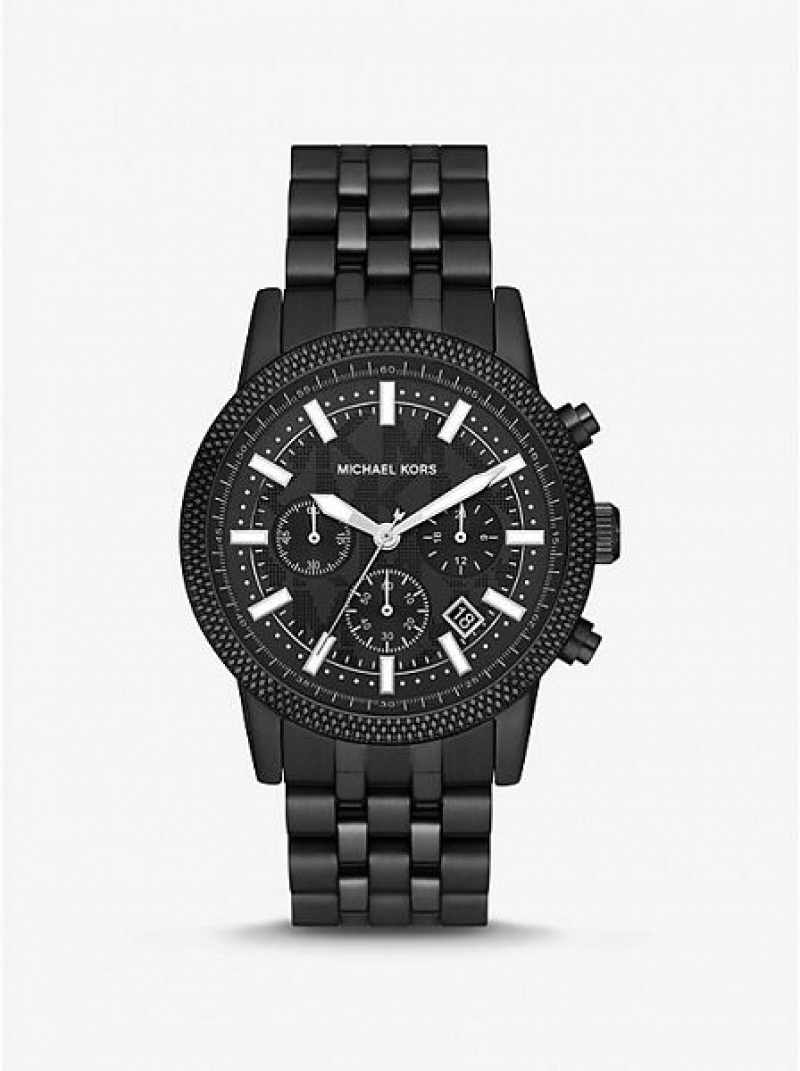 Orologi Michael Kors Oversized Hutton Uomo Nere | 384602-MWJ