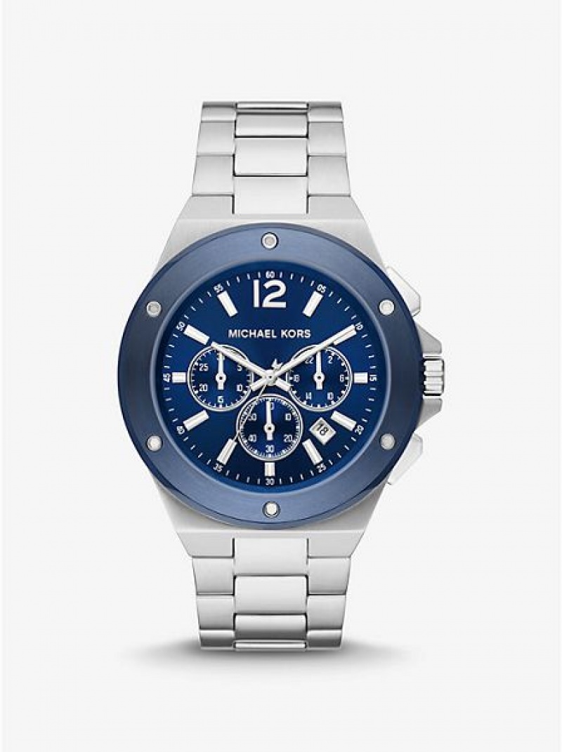 Orologi Michael Kors Oversized Lennox Uomo Argento | 861297-EKV