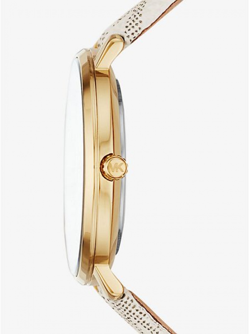 Orologi Michael Kors Pyper Logo Donna Oro | 901782-FJS